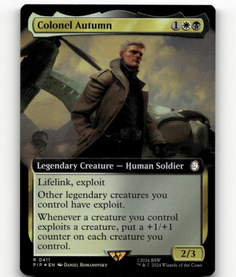 FOIL - MTG Colonel Autumn (Extended Art) - Universes Beyond: Fallout