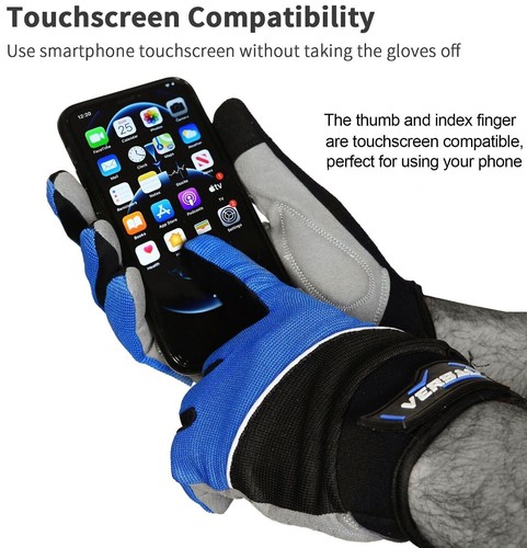 Cycling Gloves Full Finger Gel Palm Touchscreen MTB Bicycle Riding Mountain Bike - Picture 21 of 29