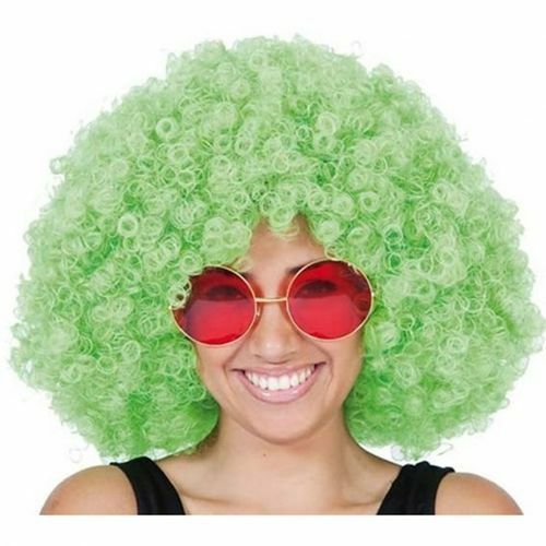 Parrucca Afro Riccia Verde Adulto