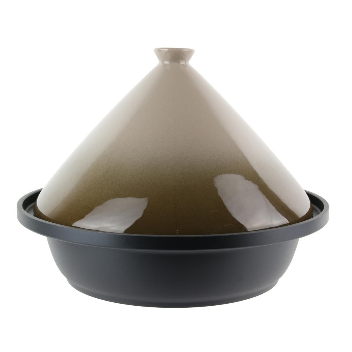 Tajine en Fonte Émaillée 30cm Marron - L'Excellence Culinaire Spéciale Induction