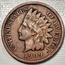 1909 Indian Head Cent Penny