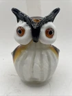 MURANO Style Vintage Hand Blown Glass OWL Figurine Paperweight Sculpture 5-1/2"