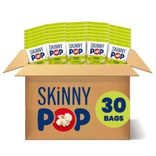 SkinnyPop Popcorn, Original, Whole Grain, Dairy-Free 0.65 Ounce Pack of 30
