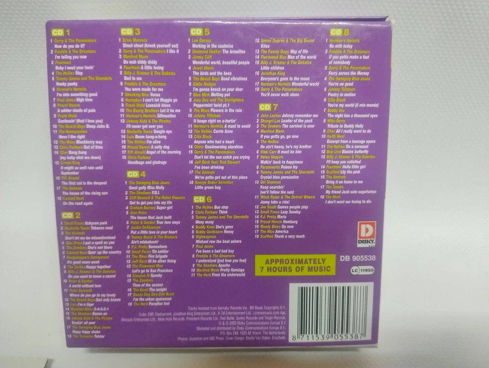 8 CD-Box  Greatest Hits of the 60's  Various Artists  Disky  Neuwertig - Bild 2 von 4