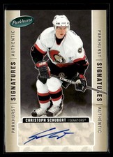 2005-06 Parkhurst Signatures Christoph Schubert Auto Ottawa Senators #CS