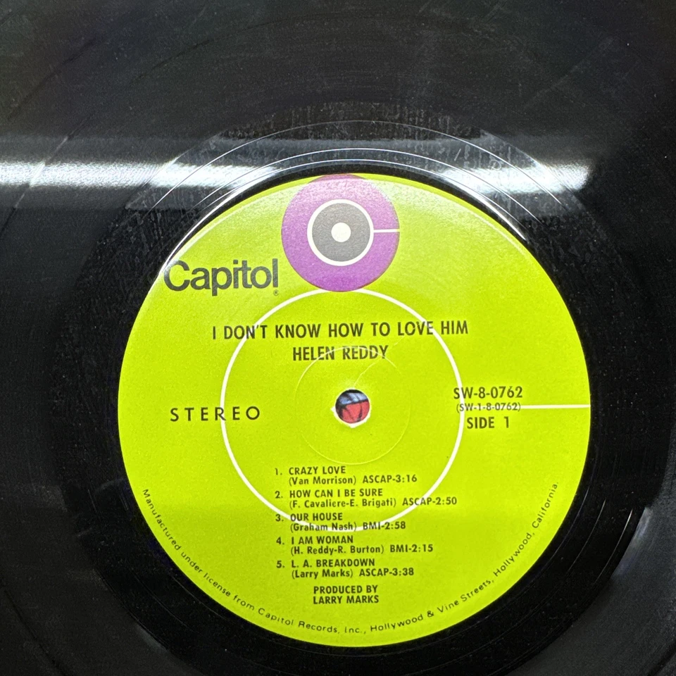 Helen Reddy I Don't Know How To Love Him (Shrink) LP Record Album Vinyl VG+/VG - Image 4 of 4