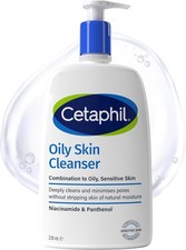 Cetaphil Oily Skin Cleanser, Face Wash, 236ml, For Combination to Oily Sensitive