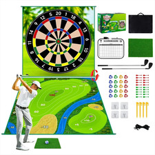 70"x70" Doppelseitige Golf Chipping Spiel Matte-Golf Übungsset Familie Spaß & Training