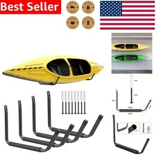 Kayak Wall Mount Rack 4-Pack Metal Garage Utility Hanger Paddleboard Ski