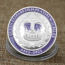 100 PCS Queen Elizabeth II 1952-2022 70th Platinum Jubilee Coin Commemorative