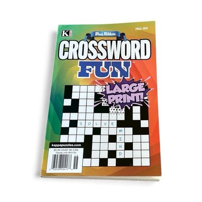 Kappa Blue Ribbon Crossword Fun Large Print Fall 2025