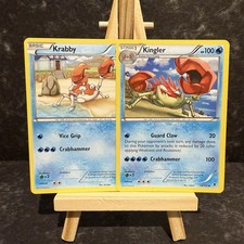 Pokémon TCG Card - Krabby & Kingler 13 & 14/119 - Phantom Forces - LP