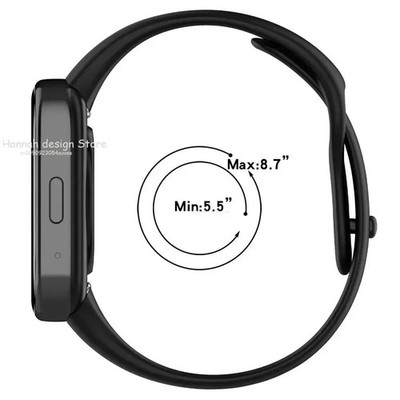 Silikon Armband Für Xiaomi Redmi Watch 3 Active Sport Tracke Armband Schwarz