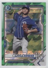 2021 Bowman Sapphire Chrome Prospects Green Refractor 11/125 Jackson Kowar 0us5