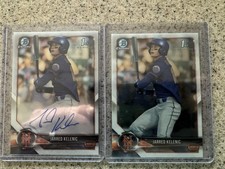 2018 1st bowman chrome Auto jarred kelenic auto lot 1 Base Auto, 1 Base Non Auto