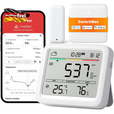 SwitchBot CO2-Melder mit Thermometer Hygrometer und Bluetooth Sensor