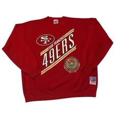 VTG San Francisco 49ers Red Sweater Made in USA XL