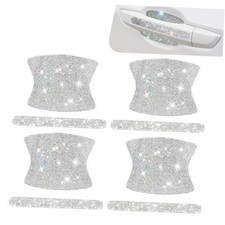 8 PCS Bling Car Door Handle Protector, Anti-Scratch Vehicle Door Handle