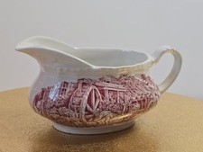Royal Tudor Ware Ironstone England Sauciere Rot Landschaft Motiv 17,5 cm