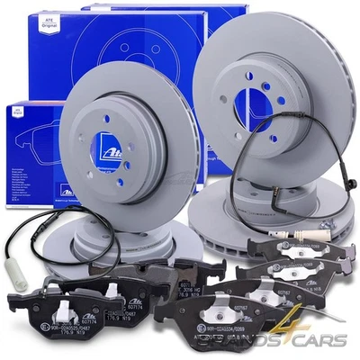 ATE BREMSSCHEIBEN +BREMSBELÄGE +KONTAKTE VORNE+HINTEN FÜR BMW 5-ER E60 E61 6-ER - Bild 1 von 4
