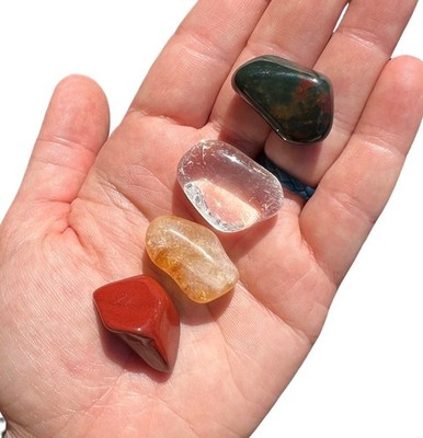 Aries Tumbled Stone Set by New Moon Beginnings