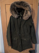 Barbour Green Wax Jacket Womens UK 10