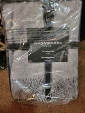 Magaschoni Home 100 Cashmere Throw Flannel Heather Brand New Gift box