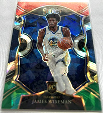 2020-21 Panini Select Basketball James Wiseman Warriors Red White & Green Rookie