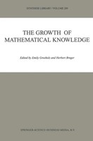 Emily Grosholz (U. A.) | The Growth Of Mathematical Knowledge | Taschenbuch