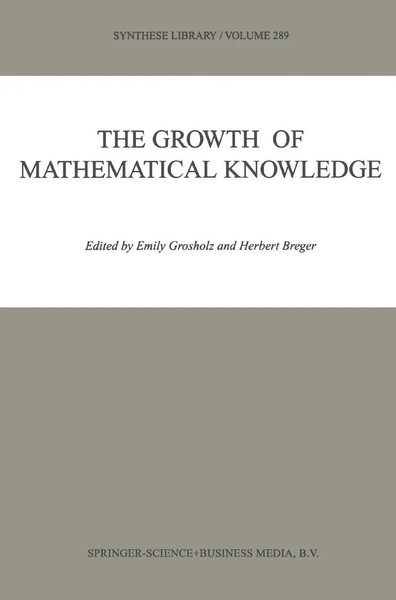 Emily Grosholz (U. A.) | The Growth Of Mathematical Knowledge | Taschenbuch-image