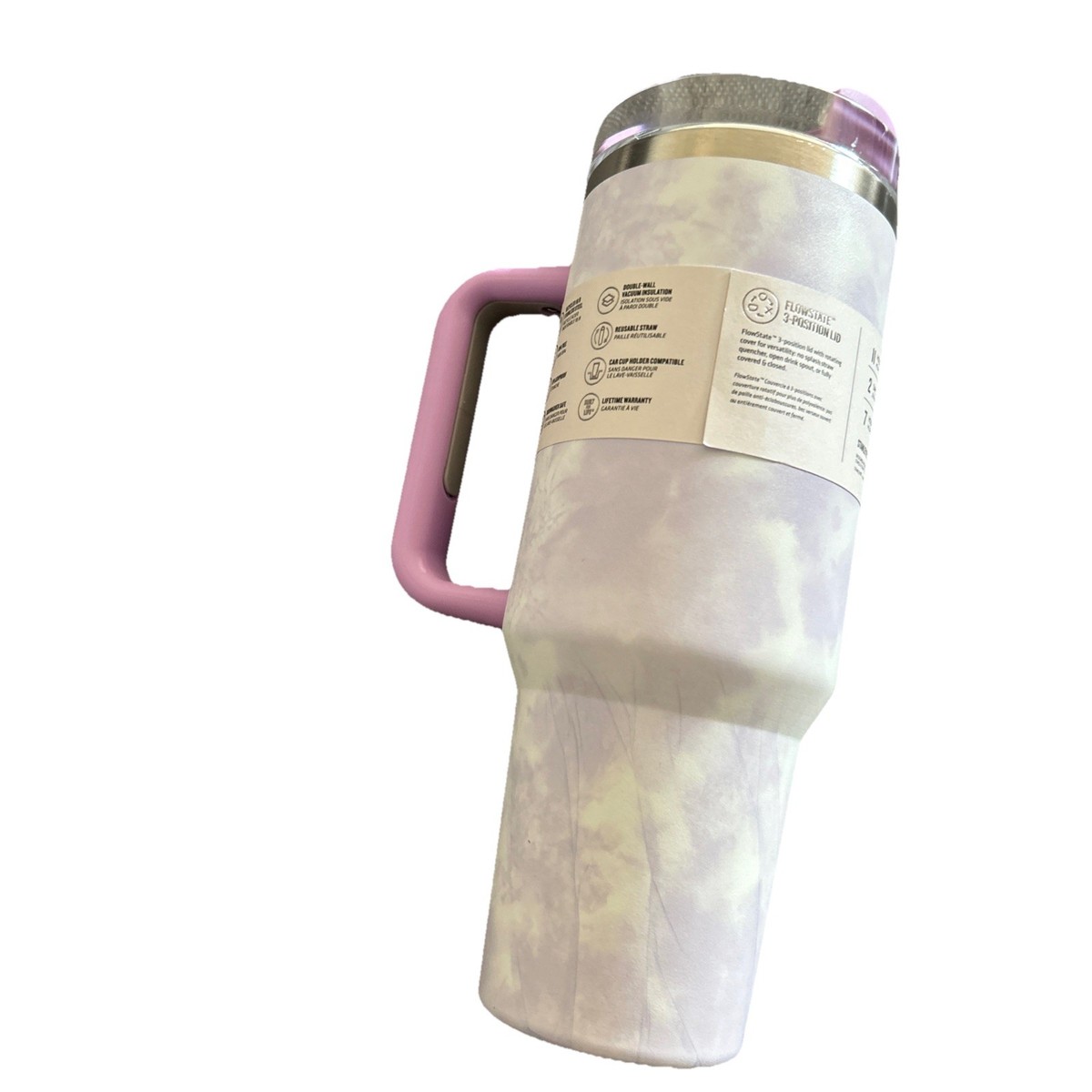 NEW Stanley Quencher H2.0 40oz Tumbler PURPLE Tie Dye