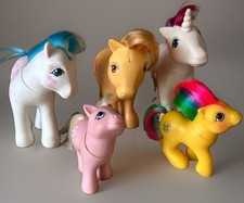 Mlp My Little Pony G1 Lot Of 5 Ponies Various Kinds Hasbro Pony Bundle Gen 1