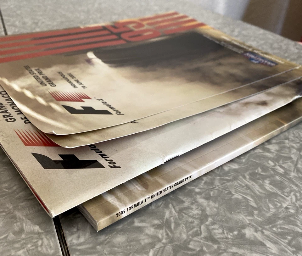 F1 Formula One 2005 Program Book Lot United States Grand Prix Indy Monaco + Grid - Image 3 of 4