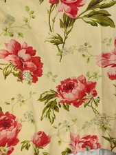 Curtains Floral Pair Made To M Black Out Thermal Lined Linen Mix 61"W X 60"L