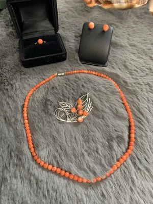 Korallen Kette Set - Bild 1 von 4