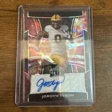 JORDYN TYSON 2025 Leaf Metal Black Cracked Ice Auto True One Of One 1/1