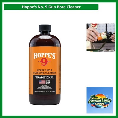 Hoppe's No. 9 Gun Bore Cleaner - 16 Oz Ultra Potent & Deep Penetrating Formula