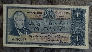 Scotland One Pound 1969 Banknote