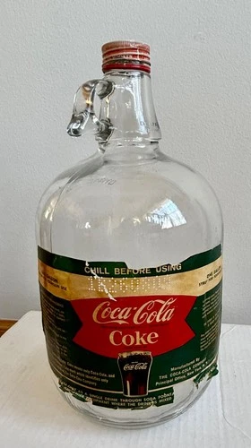Vintage Coke 1950-60s Coca-Cola 1 Gallon Soda Syrup Glass Bottle