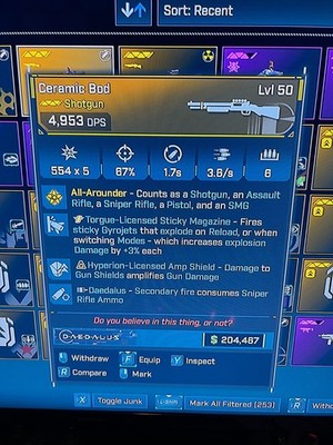 Borderlands 4✨BOD SHOTGUN ARMORED CERAMIC BL4 ITEMS, GEAR ✓PC-PS