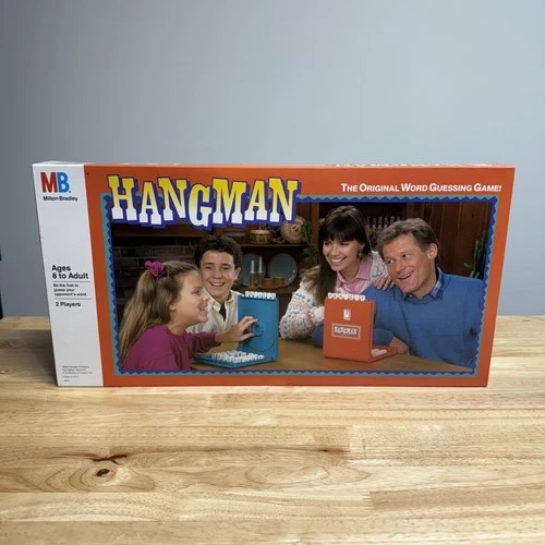 VINTAGE Hangman COMPLETE Milton Bradley 1988 Words Classic Game