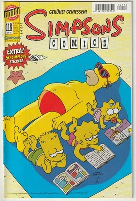   SIMPSONS COMICS #118 ohne Sticker, Panini/Bongo Comics 2006 COMICHEFT TOP Z1