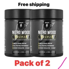 2 packs InnoSupps Nitro Wood Magnum Circulation Support 60 Capsules Exp. 11/2027
