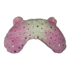 U-Shaped Pillow for Dogs  Cats, Soft Fluffy Cat Bed Pillow Pet Calming Toy Pink