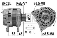 Messmer Lichtmaschine Generator 110A 14V FüR Nissan Juke 1.6 209347A