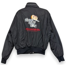 Astro Sportswear Jacket Mens XL Black Panavision Canada Bomber Film Crew Vintage