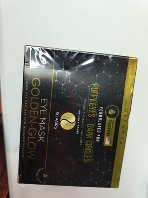 24K Gold Eye Mask 50 Pairs Ea Puffy Eyes Dark Circles Treatments by Dermora*