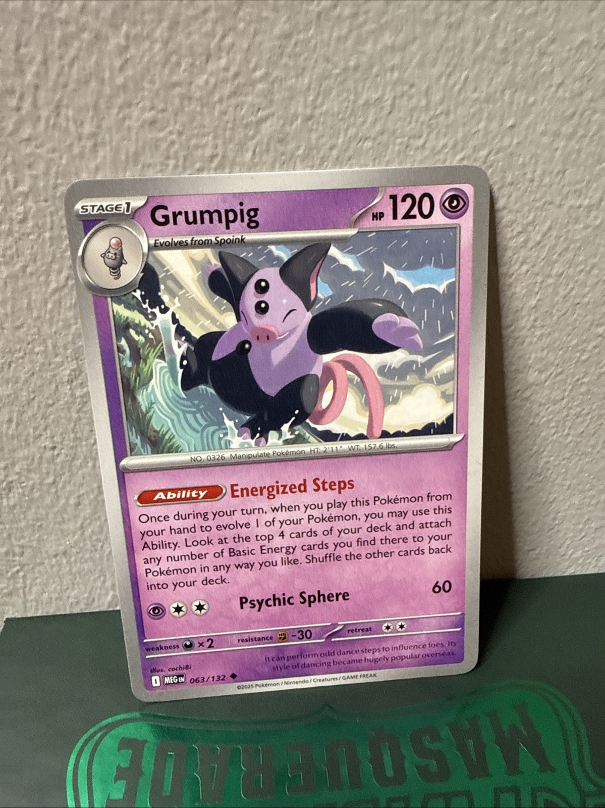 Grumpig - MEG 063/132 - U NM / Mint ME01: Mega Evolution Single