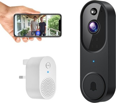 Drahtlose Smart Video Türklingel Kamera, Innen Außen Überwachung Zwei-Wege Audio