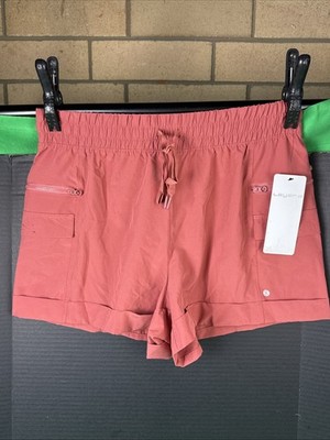 Layer 8 Woven Utility Pocket Shorts Size L Marsala
